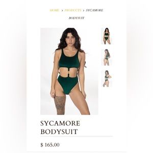 Solstice Intimates velvet body suit